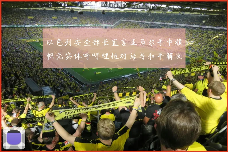 以色列安全部长直言亚马尔手中旗帜无实体呼吁理性对话与和平解决方案
